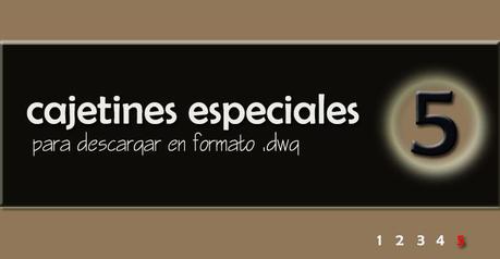 Cajetín diseño texto .DWG. ESPECIAL 5 Cajetín diseño texto .DWG. ESPECIAL 5