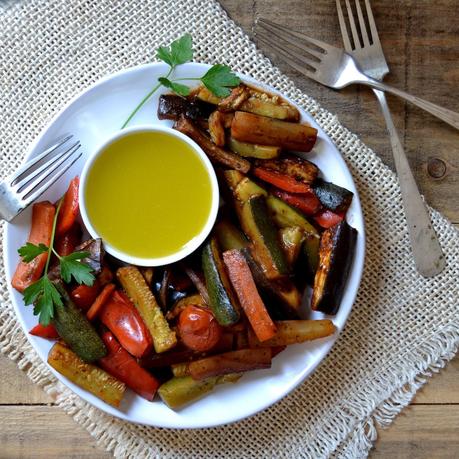 VERDURAS A LA BARBACOA CON VINAGRETA DE LIMA VERDURAS A LA BARBACOA CON VINAGRETA DE LIMA