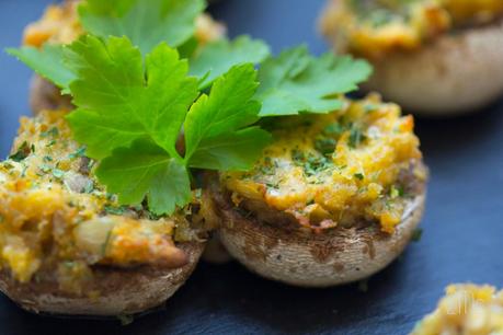 Champiñones rellenos. Reto Recetas Sanas