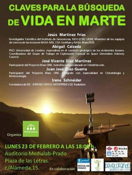 Claves para la búsqueda de vida en Marte evento_marte