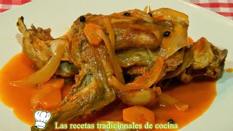 Receta fácil de conejo en escabeche Conejo en escabeche