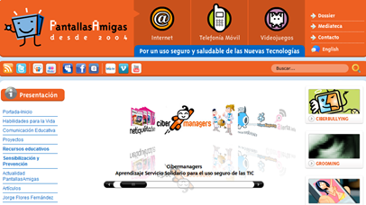 Peligros de Internet http://www.pantallasamigas.net/