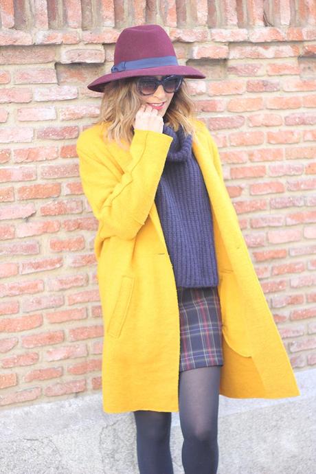 Windy Days Are Bad Days For Hair Mustard Coat08