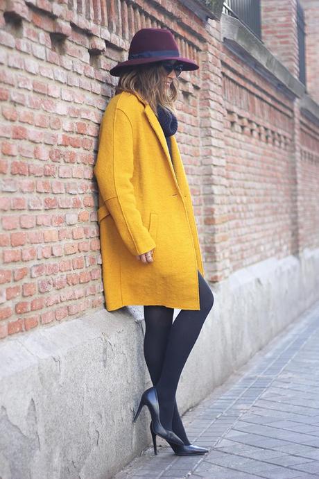 Windy Days Are Bad Days For Hair Mustard Coat06