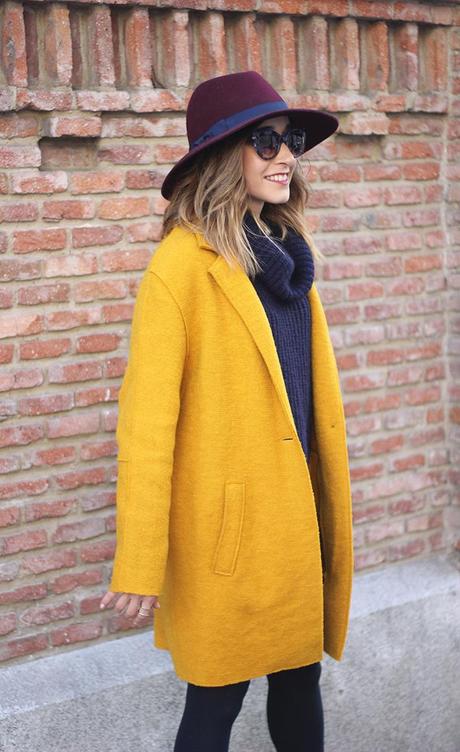 Windy Days Are Bad Days For Hair Mustard Coat16