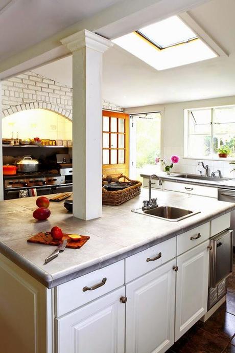 Cocinas blancas, grandes, pequeñas, en l o en u, modernas y ... Cocinas blancas modernas