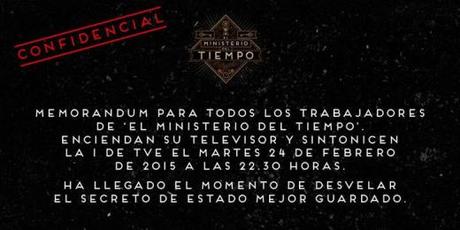 TVE anuncia la fecha de estreno de ‘El Ministerio del Tiempo’. TVE-El-Ministerio-Del-Tiempo-Fecha-De-Estreno