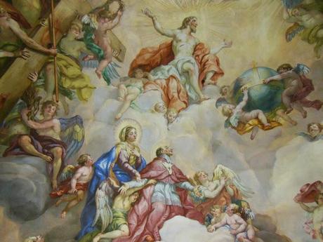 Fresco apoteosis San Carlos Borromeo Fresco apoteosis San Carlos Borromeo
