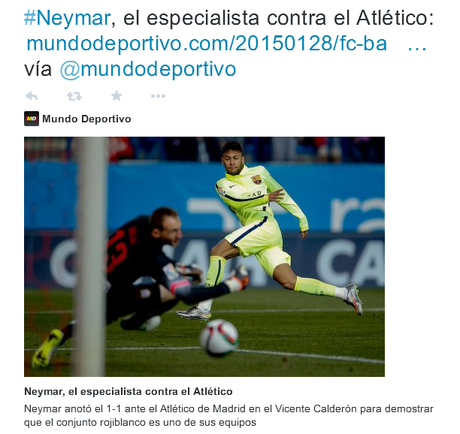 Mundo Deportivo tras gestos similares de CR y Neymar