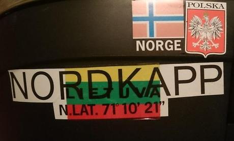 Olderfjord, puerta de entrada al cabo Norte pegatinaNordkapp