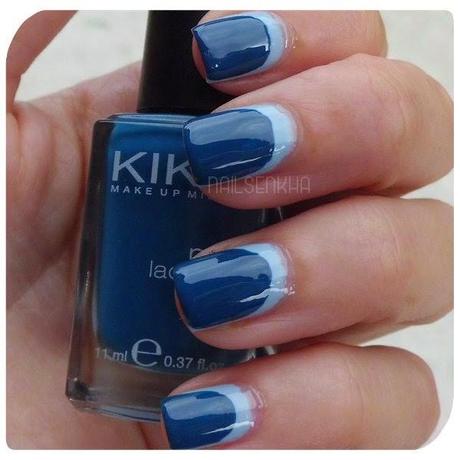 Nail Art Ruffian en azul Nail Art Ruffian en azul