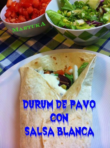 Dürüm De Pavo Con Salsa Blanca Dürüm De Pavo Con Salsa Blanca