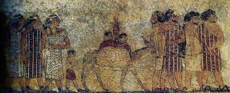 Hicsos representados en un mural egipcio