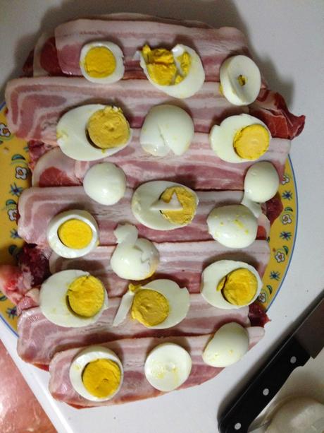 Roti de cerdo relleno asado Roti de cerdo relleno asado