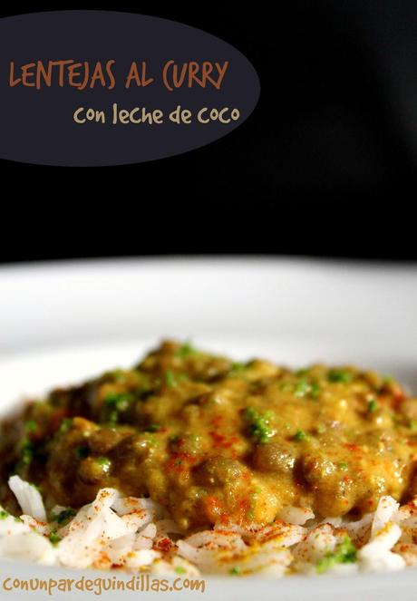 Lentejas al curry con leche de coco (#Asaltablogs)