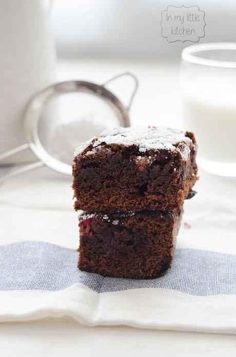 El asaltablogs: Brownie con frambuesas