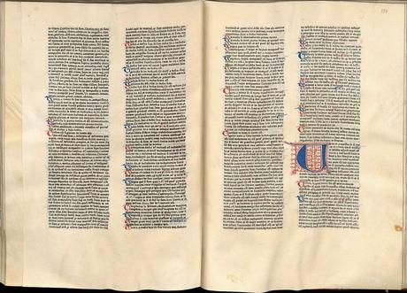 La primera Biblia impresa por Gutenberg