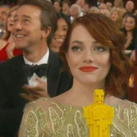 emma stone, lego oscar, Oscars 2015, todo es fabuloso, el zorro con gafas