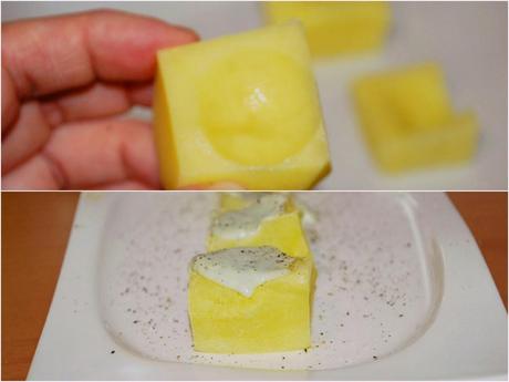 Aperitivo - Patatas con queso Aperitivo - Patatas con queso