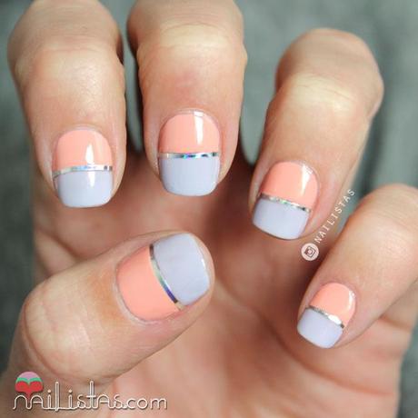 Uñas decoradas con tonos pastel paso a paso 2015