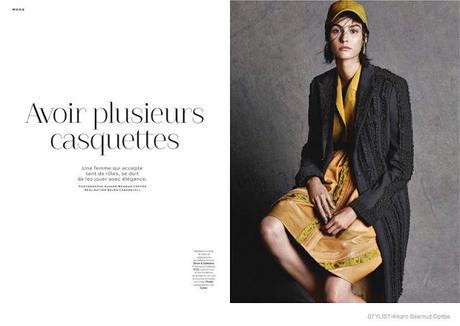 Manon Leloup luce gorras para Stylist Magazine Manon Leloup luce gorras para Stylist Magazine