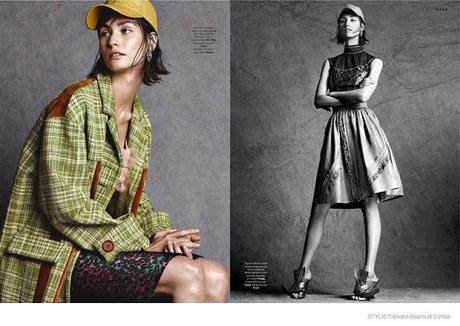 Manon Leloup luce gorras para Stylist Magazine Manon Leloup luce gorras para Stylist Magazine