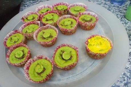 Cupcakes campanilla de pera, nutella y limón Cupcakes campanilla de pera, nutella y limón