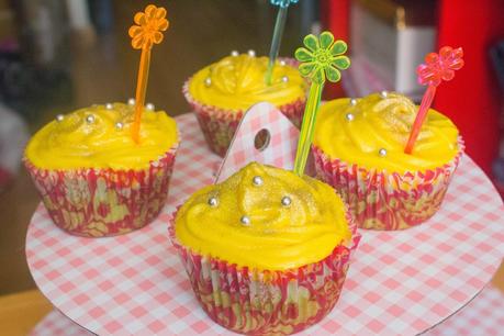 Cupcakes campanilla de pera, nutella y limón Cupcakes campanilla de pera, nutella y limón