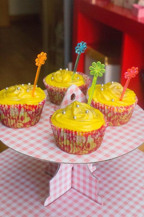 Cupcakes campanilla de pera, nutella y limón Cupcakes campanilla de pera, nutella y limón