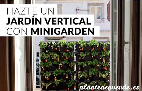 jardín vertical con minigarden