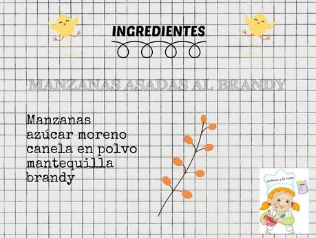 MANZANAS ASADAS AL BRANDY