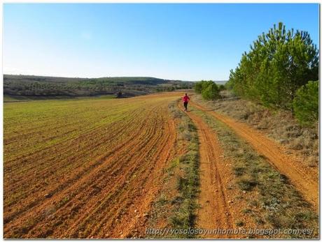 Camino de tierra roja