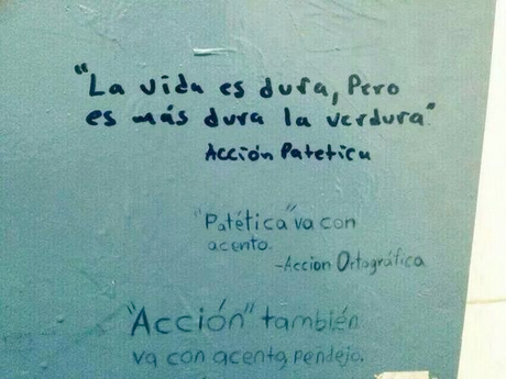 acción ortográfica poética faltas