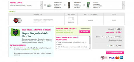 Chollo – compras en The Body Shop poppy3