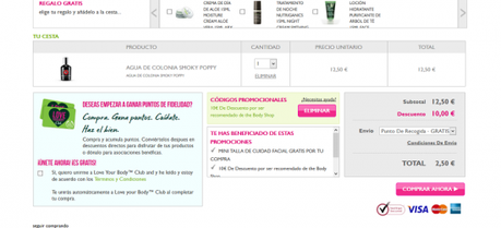 Chollo – compras en The Body Shop poppy