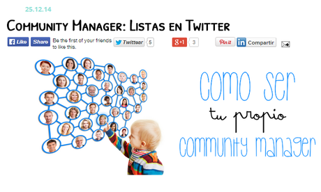 Community Manager: ¡Comparte tus entradas en facebook! Community Manager: ¡Comparte tus entradas en facebook!