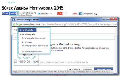Community Manager: ¡Comparte tus entradas en facebook! Community Manager: ¡Comparte tus entradas en facebook!