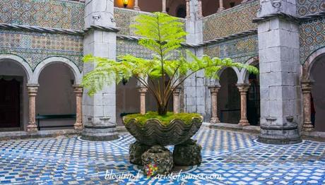 Palacio da Pena en Sintra, una joya de Castillo en Portugal Patio interior Palacio da Pena - Estilo islámico