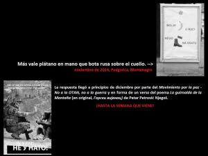 EN FOTO: Montenegro entre la OTAN y Rusia – La entrega del plátano político Montenegro OTAN política