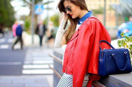 Stripes Pencil Skirt