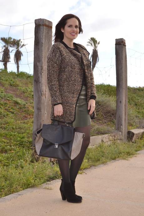 Green Leather Skirt Green Leather Skirt