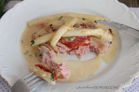 Atún en salsa con espárragos blancos Picture4