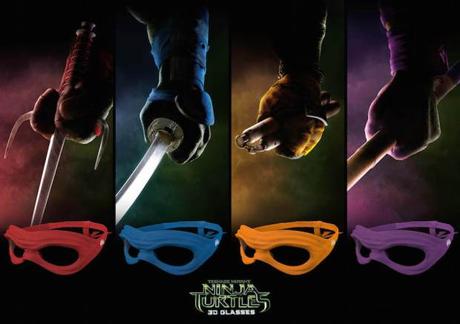 Consigue cuatro gafas 3D con el diseño de los legendarios antifaces de las Tortugas Ninja Ninja Turtles