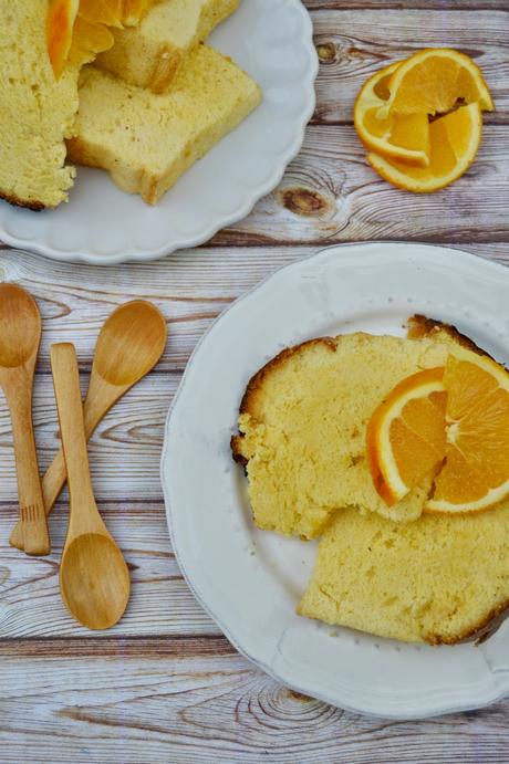 Chiffon cake de naranja
