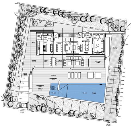 planta baja Nuevo proyecto de vivienda unifamiliar en la costa mediterránea