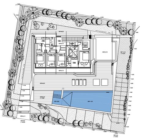 Planta alta Nuevo proyecto de vivienda unifamiliar en la costa mediterránea