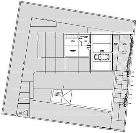 planta sotano Nuevo proyecto de vivienda unifamiliar en la costa mediterránea