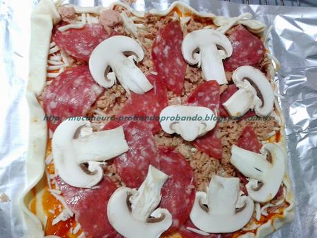 Receta: Pizza con masa preparada Receta: Pizza con masa preparada