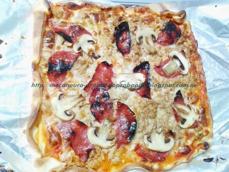 Receta: Pizza con masa preparada Receta: Pizza con masa preparada