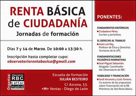 Jornadas de Formación sobre Renta Básica de Ciudadanía Jornadas de Formación sobre Renta Básica de Ciudadanía